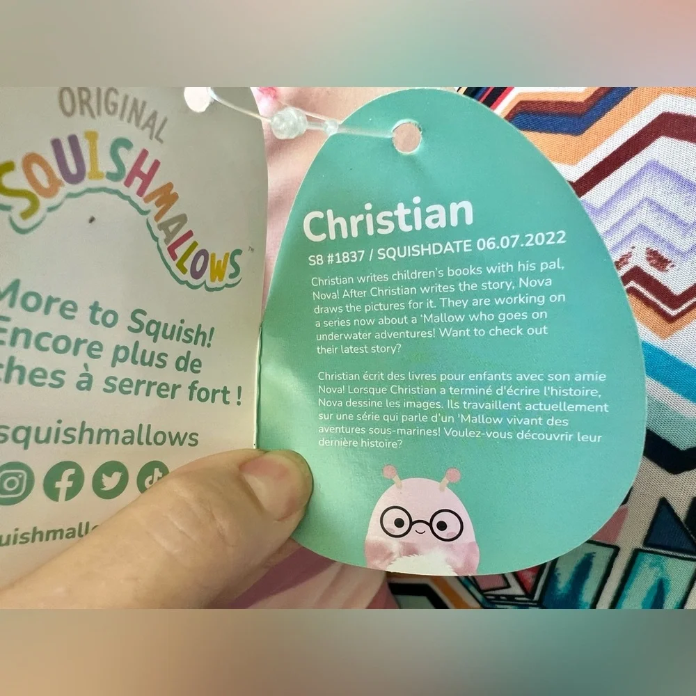 Squishmallows christian caterpillar